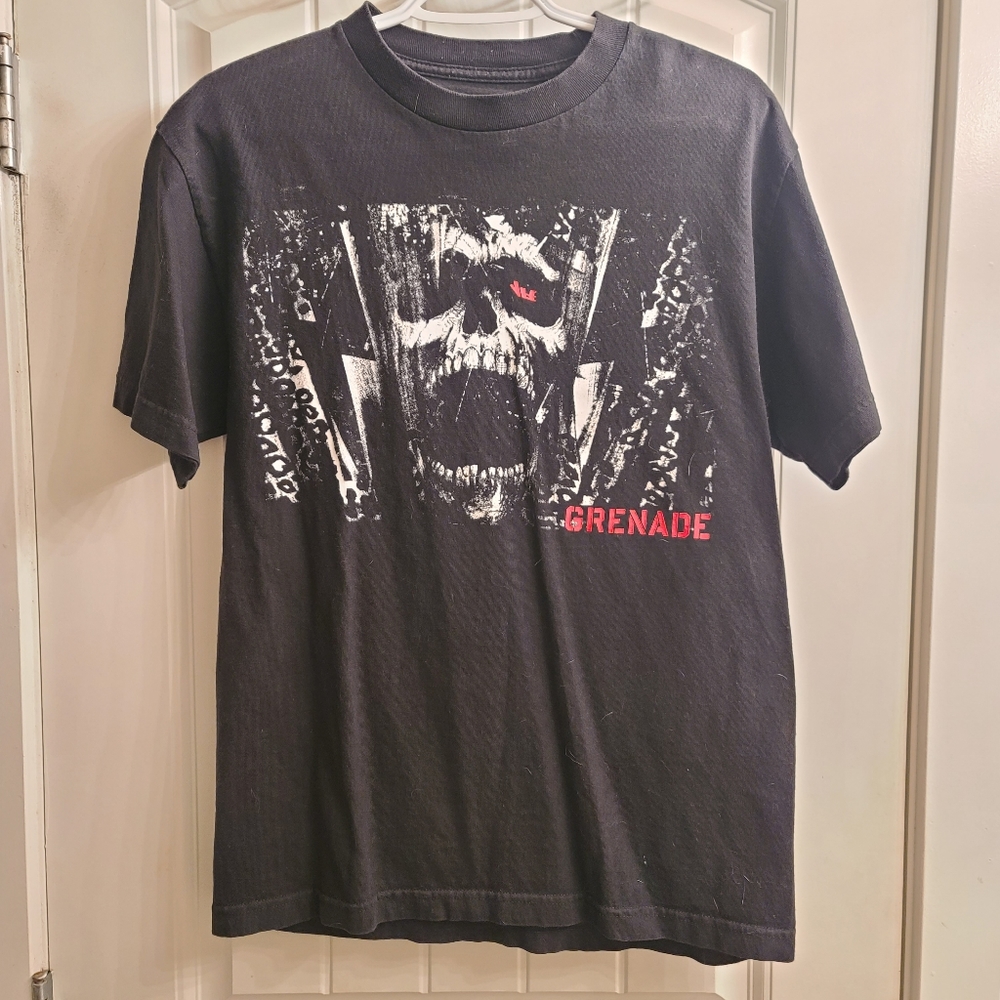Grenade Snowboards Skull Graphic Tee | Streetwear | Black | Size M